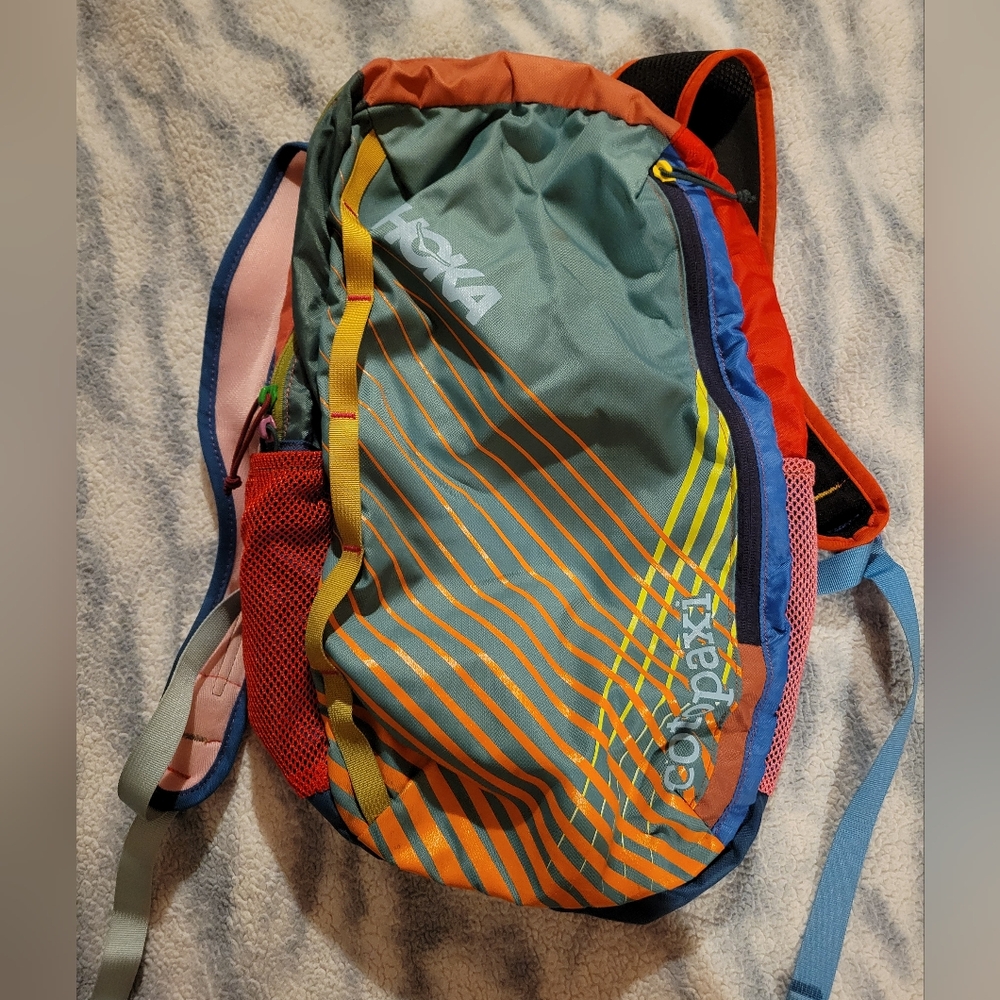 🌈 cute colorful Hoka x Cotopaxi backpack 🌈